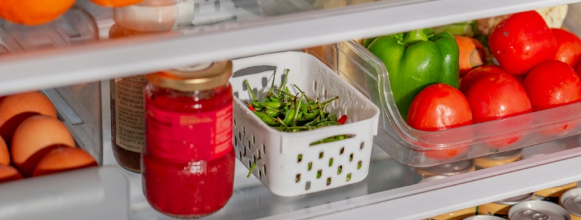 assorted food in the refrigerator