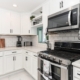 kitchen with a microwave